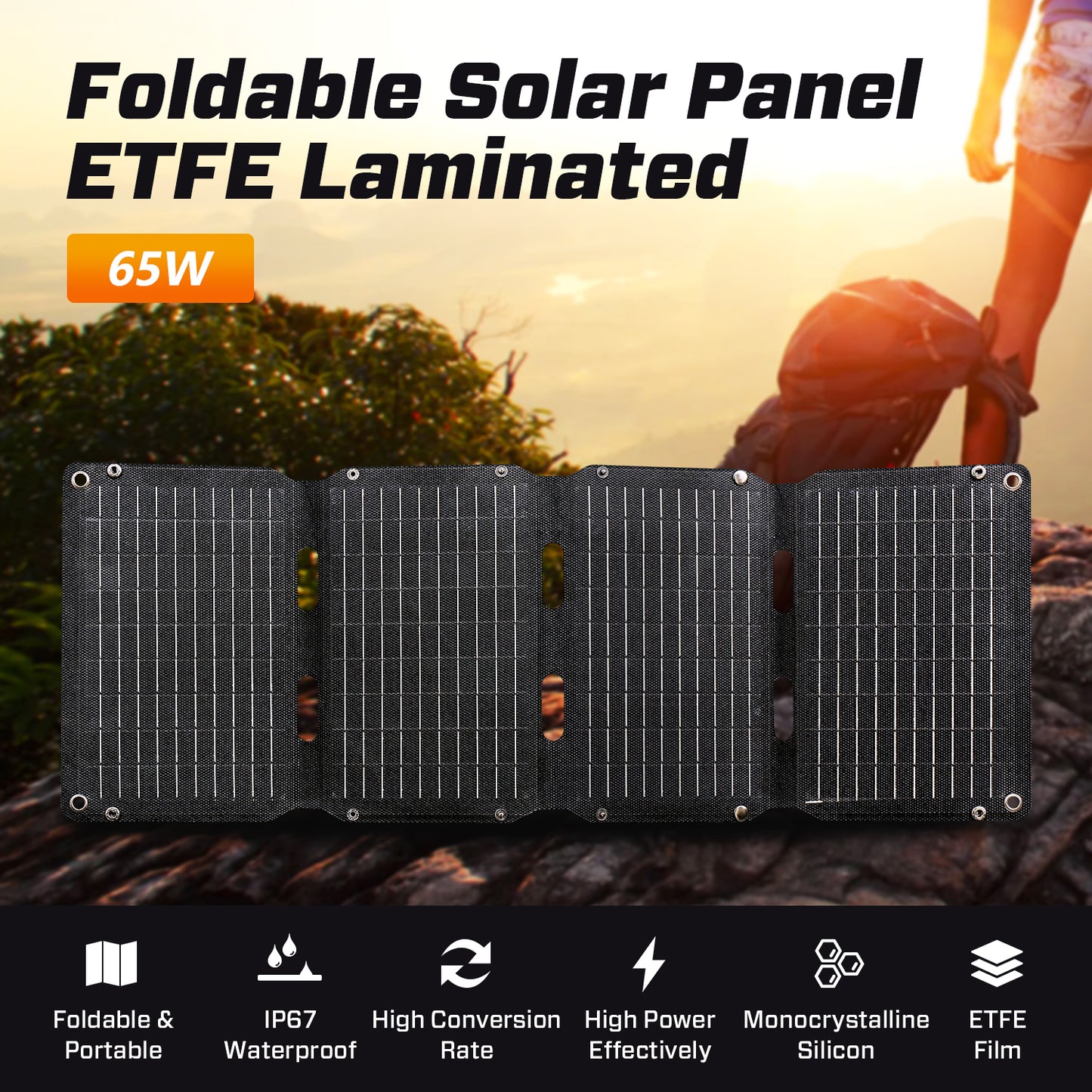 JQB SunWave 65W | Foldable Solar Panel