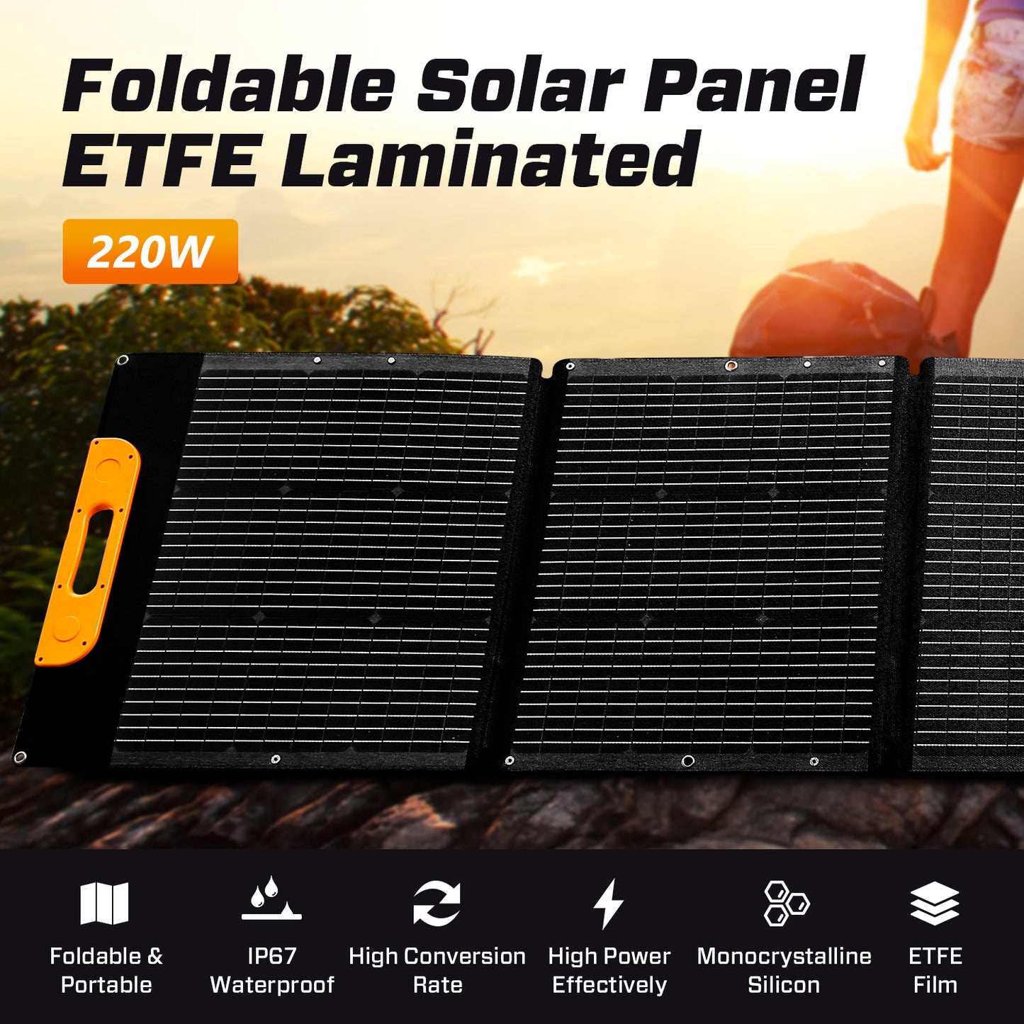 JQB SunWave 220W | Foldable Solar Panel