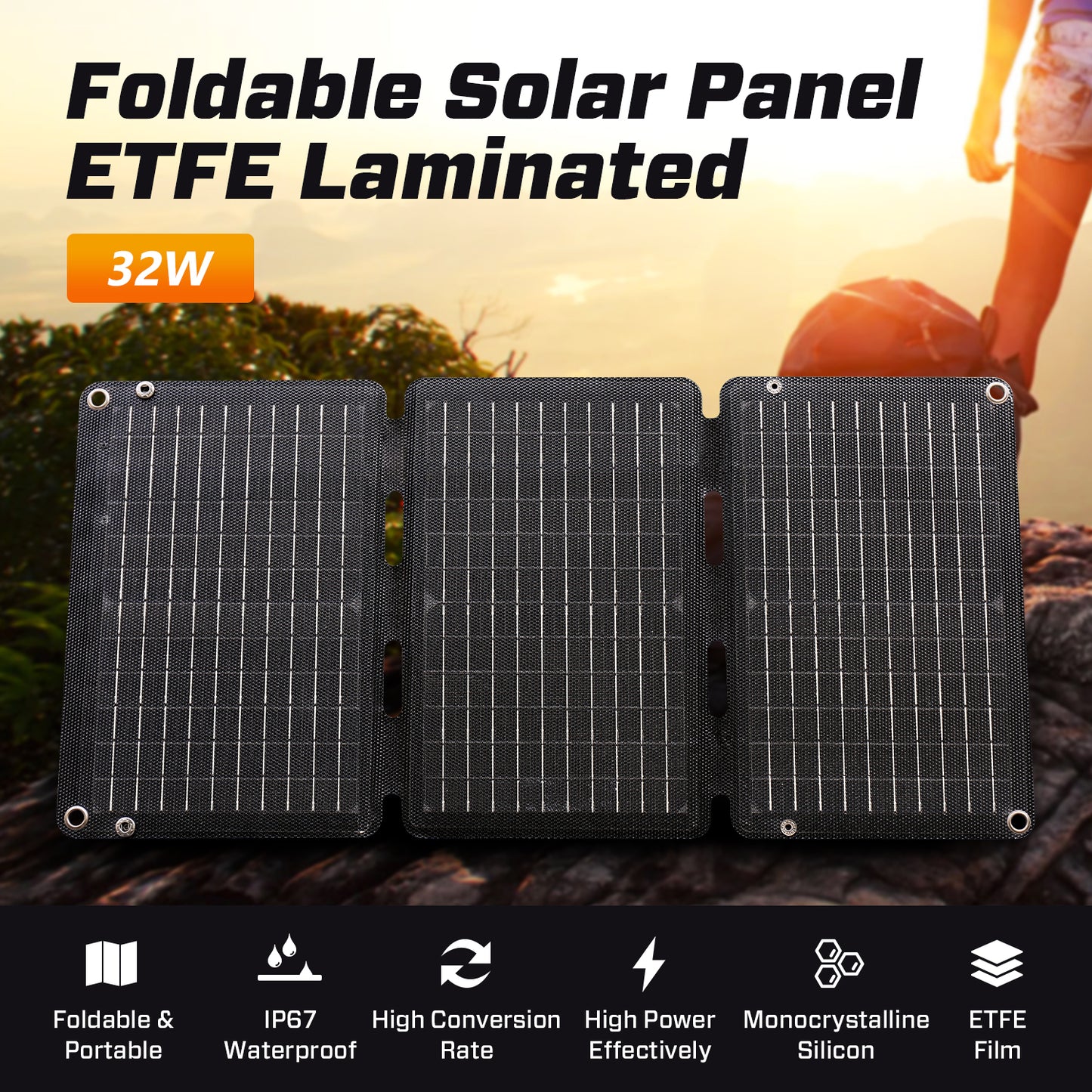 JQB SunWave 32W | Foldable Solar Panel