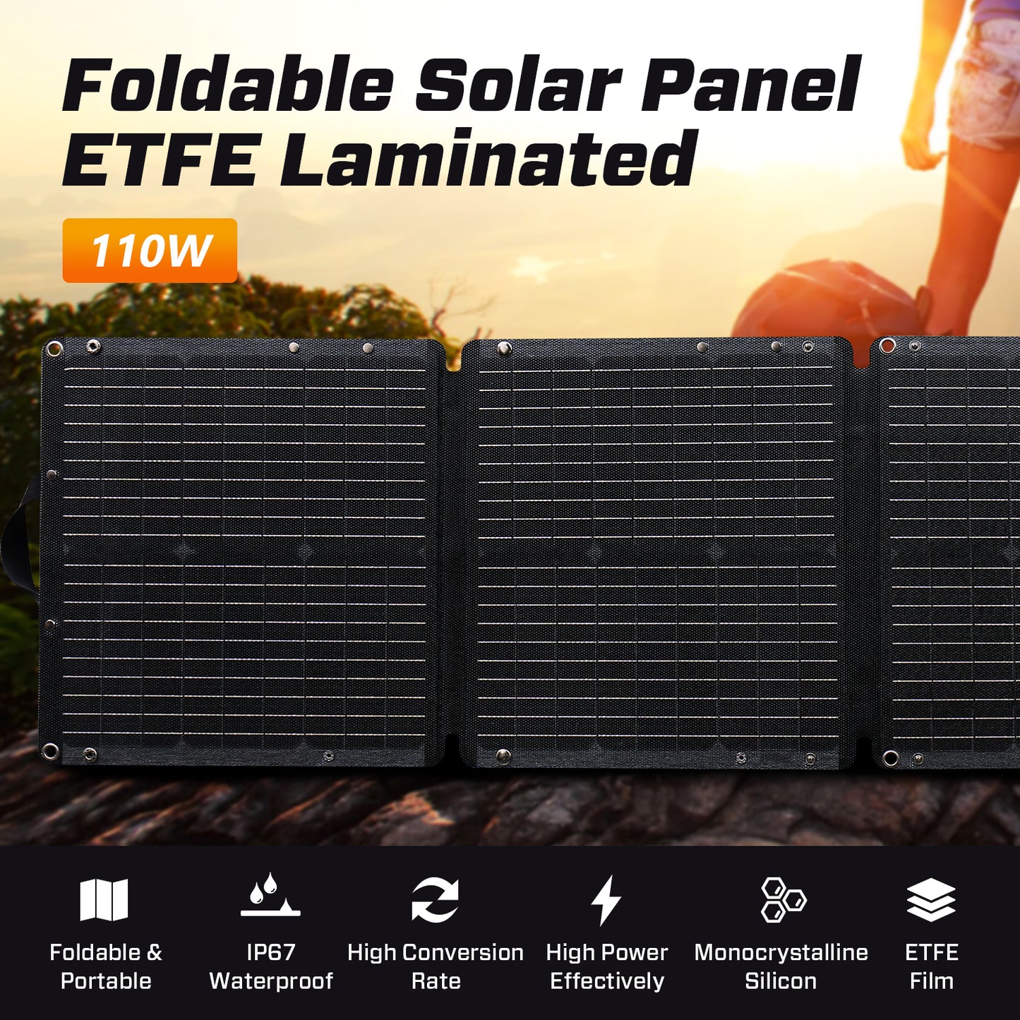 JQB SunWave 110W | Foldable Solar Panel