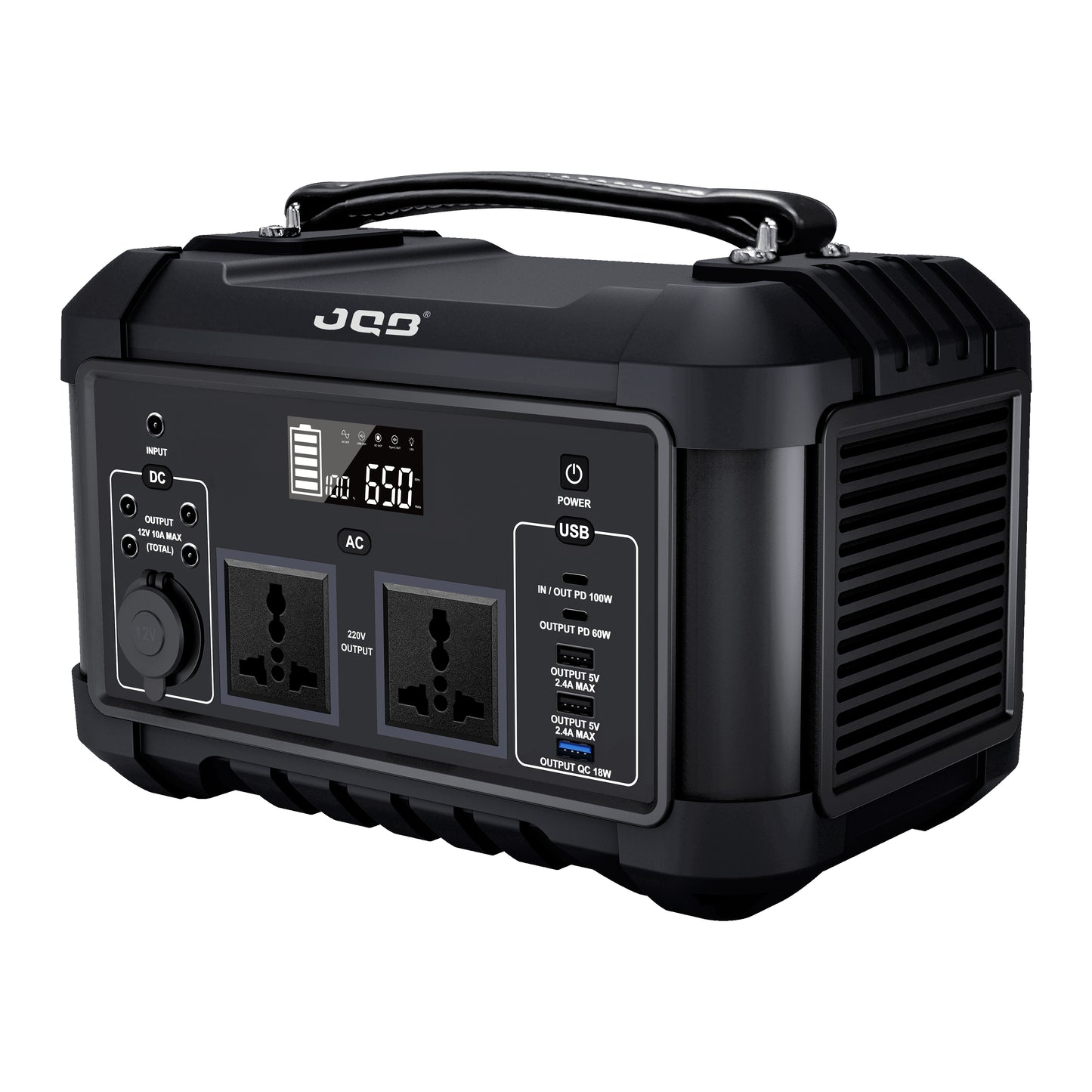 JQB Fusion 650 Dark Portable Power Station